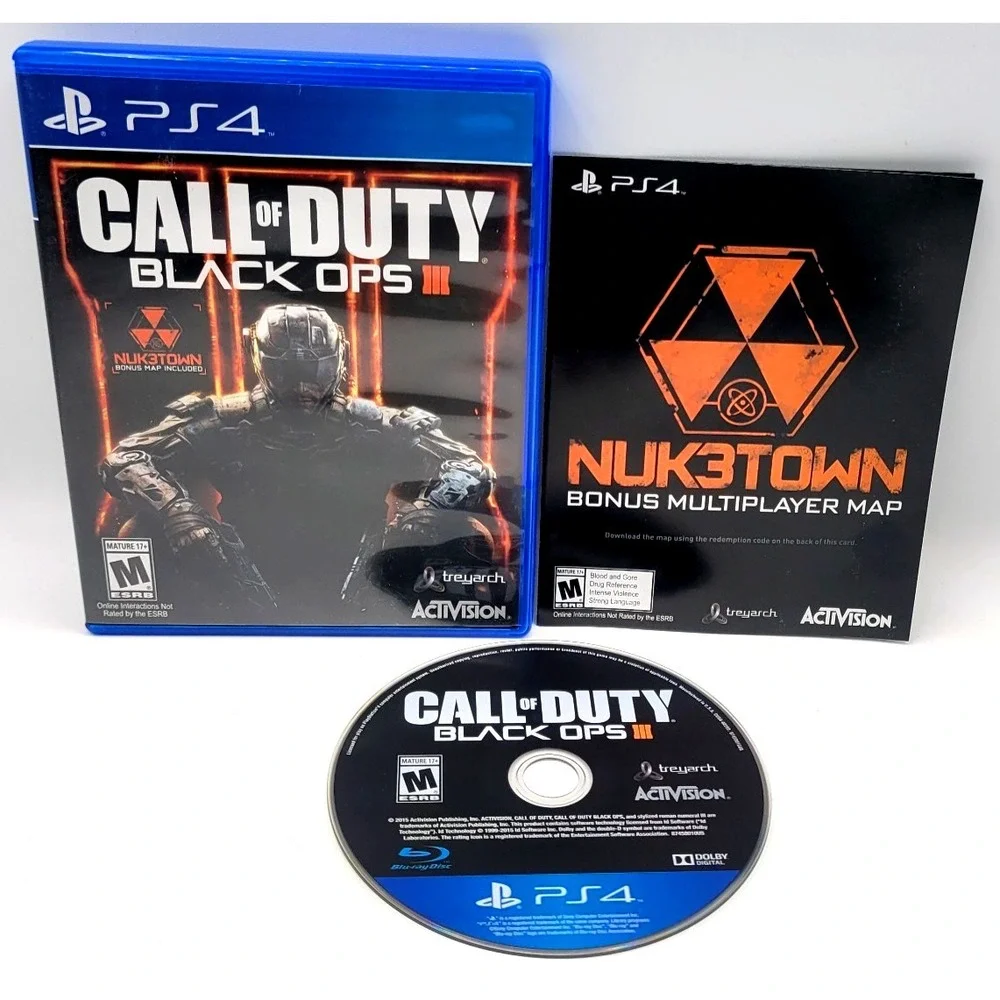 Call‎ Of Duty Black Ops 3 III PlayStation 4 PS4 Game COMPLETE IN BOX CIB